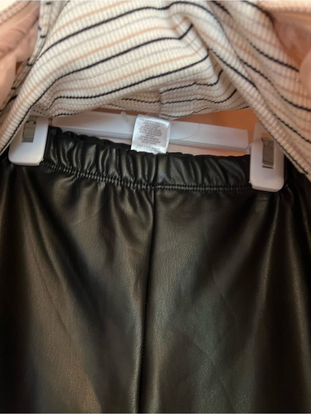 Little Lass Girls Sz 6 Quilted Vest, Shirt and Faux Leather Pants - 3 Piece Set - Picture 11 of 13